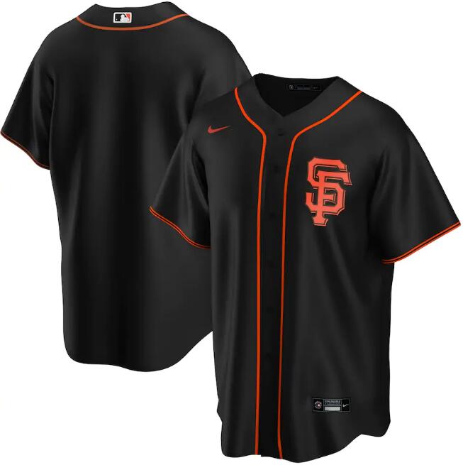 Men's San Francisco Giants Blank Black Cool Base Stitched Jersey