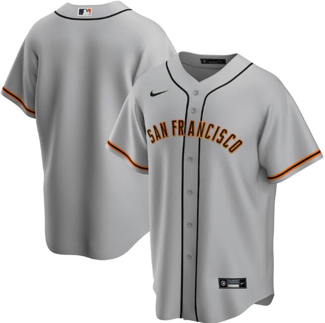 Men's San Francisco Giants Blank Grey Cool Base Stitched Jersey
