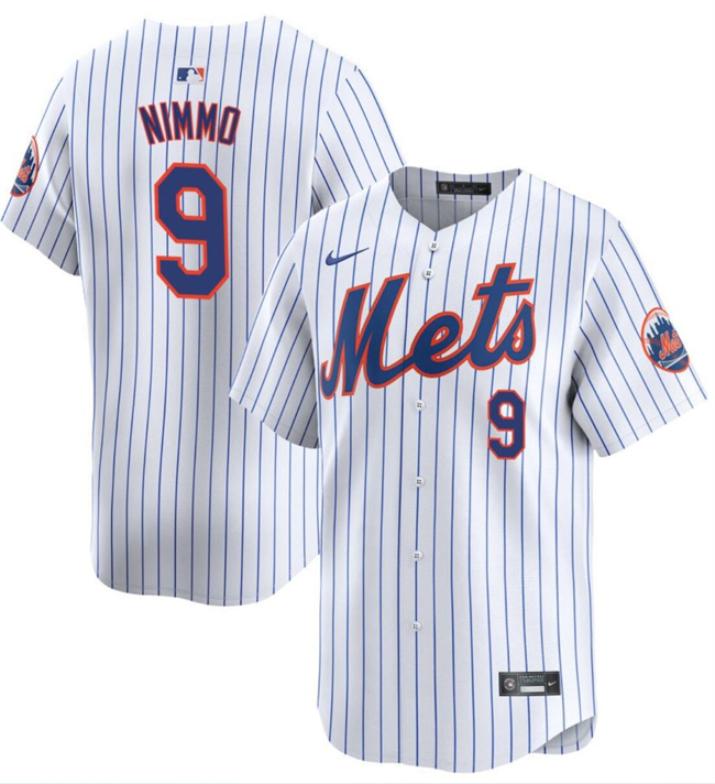 Men's New York Mets #9 Brandon Nimmo 2024 City Connect Limited Stitched Baseball Jersey