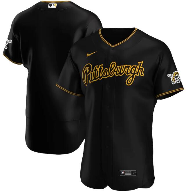 Men's Pittsburgh Pirates Blank 2020 Black Flex Base Stitched Jersey