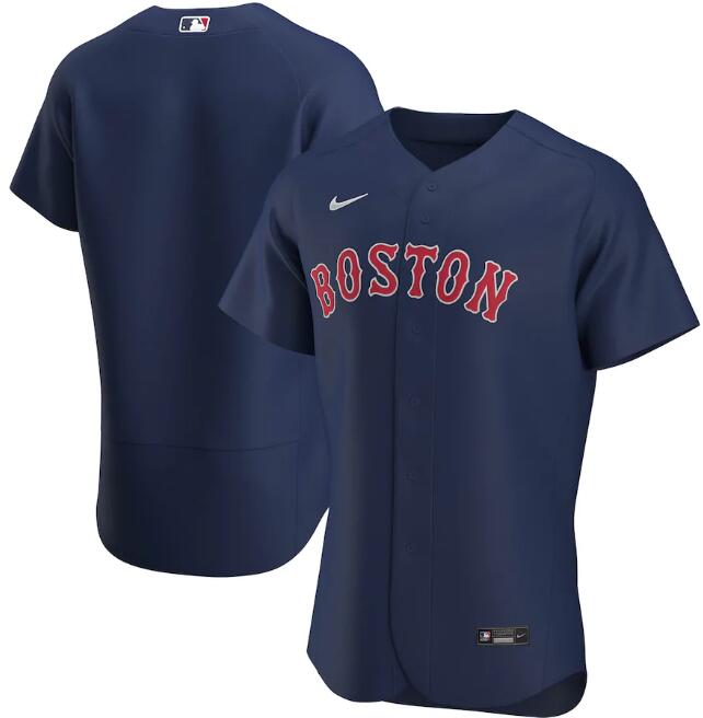 Men's Boston Red Sox Blank Navy Flex Base Stitched Jersey