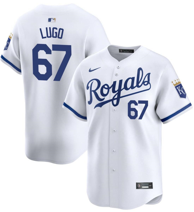 Men's Kansas City Royals #67 Seth Lugo White 2024 Home Limited Stitched Baseball Jersey