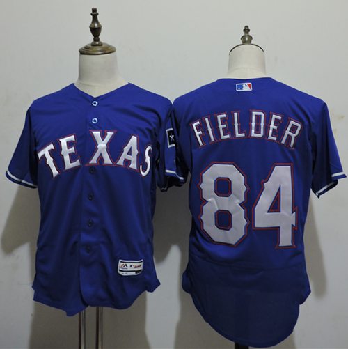 Rangers #84 Prince Fielder Blue Flexbase Authentic Collection Stitched MLB Jersey