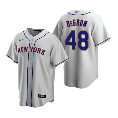 Men's New York Mets #48 Jacob deGrom New Grey Cool Base Stitched Jersey