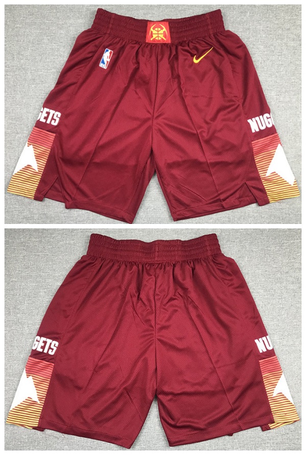 Men's Denver Nuggets Red Shorts (Run Small)