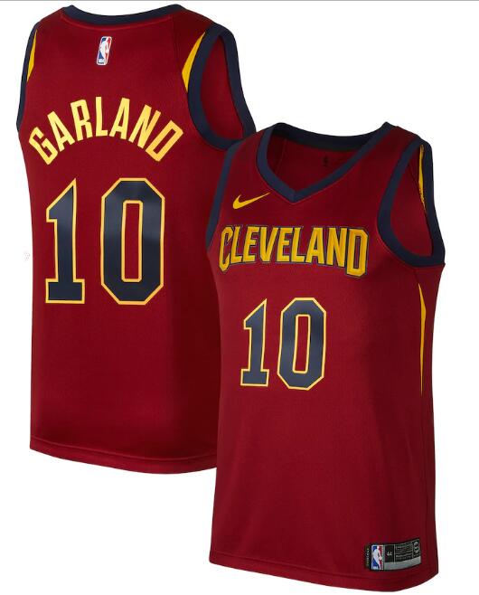 Men's Cleveland Cavaliers #10 Darius Garland Red Icon Edition Swingman Stitched Jersey