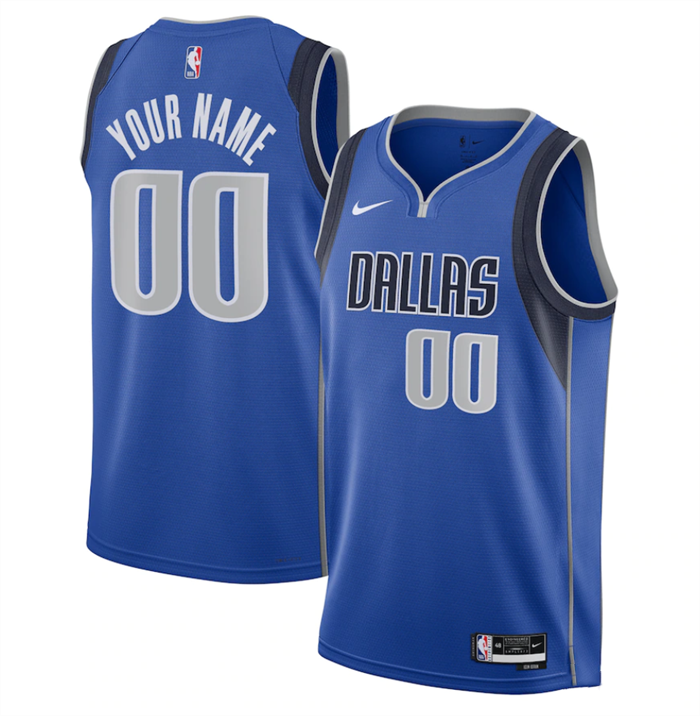Youth Dallas Mavericks Active Player Custom Blue Stitched Jersey