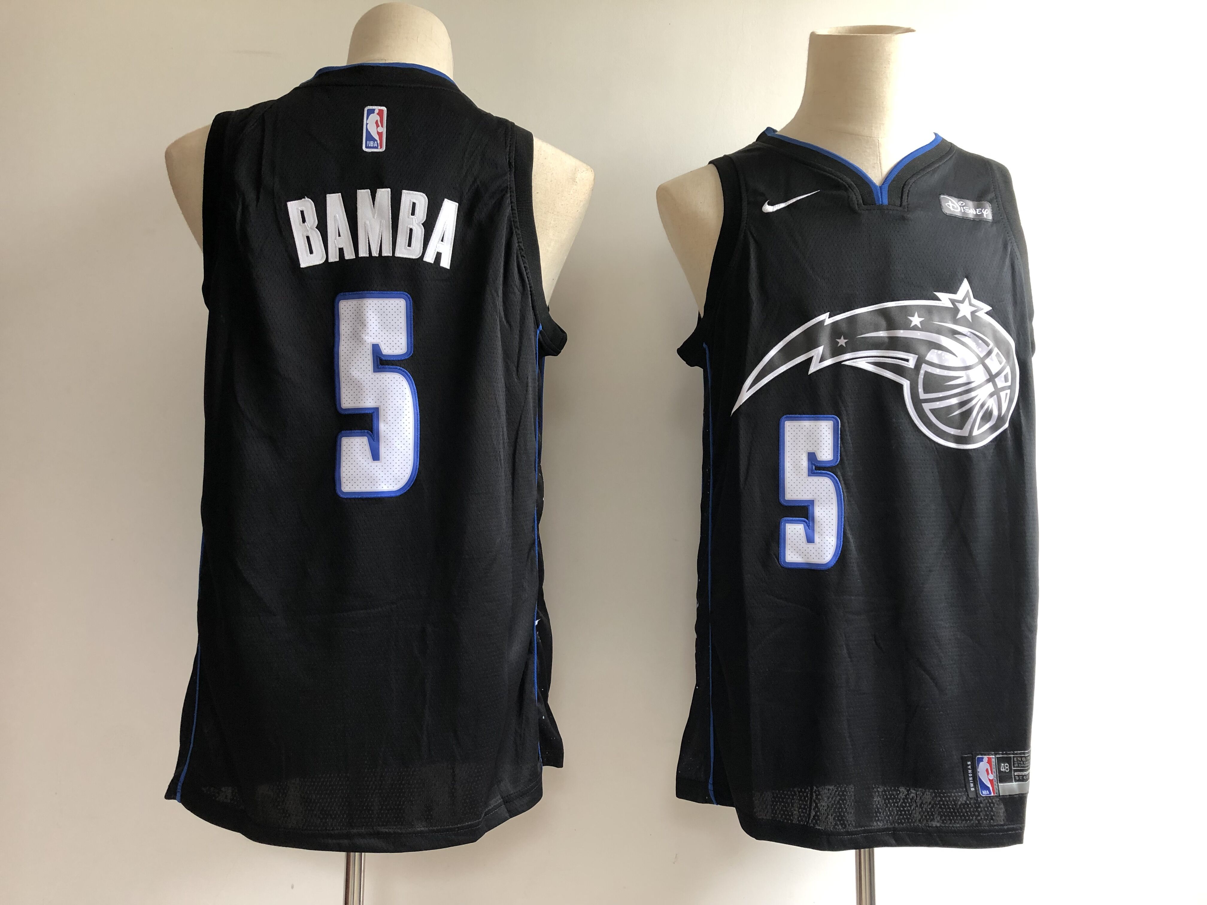 Men's Orlando Magic #5 Mohamed Bamba Black 2018/19 City Edition Swingman Stitched NBA Jersey