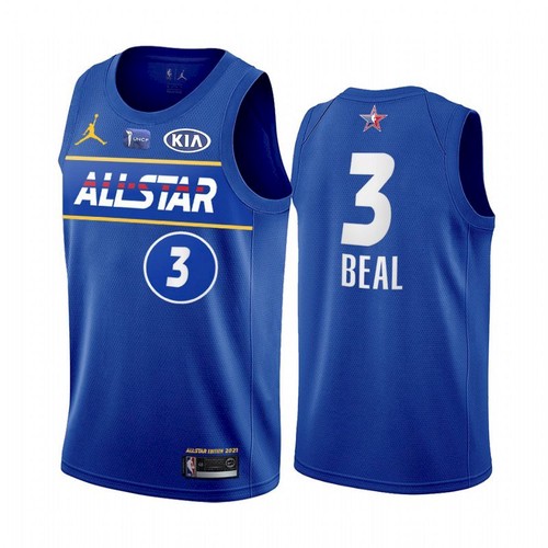 Men's 2021 All-Star #3 Bradley Beal Blue Eastern Conference Stitched NBA Jersey