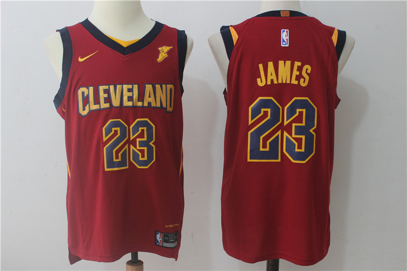 Men's Nike Cleveland Cavaliers #23 LeBron James Wine Red Stitched NBA Jersey