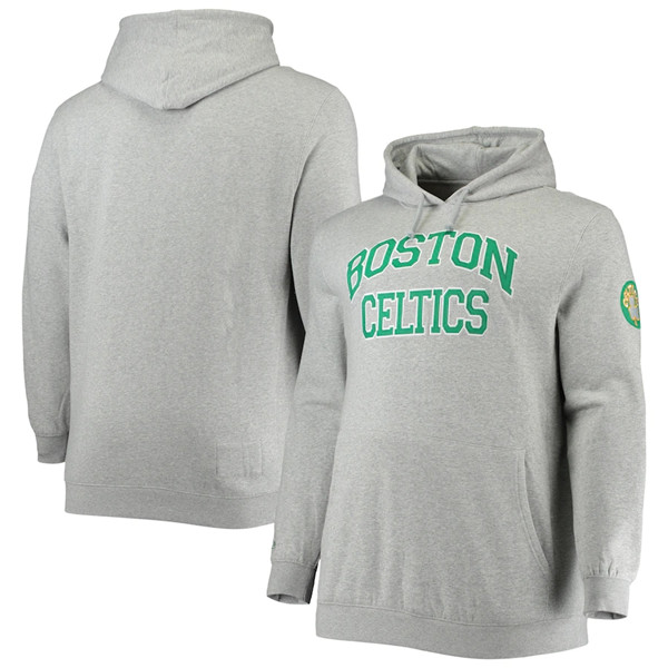 Men's Boston Celtics Grey Pullover Hoodie