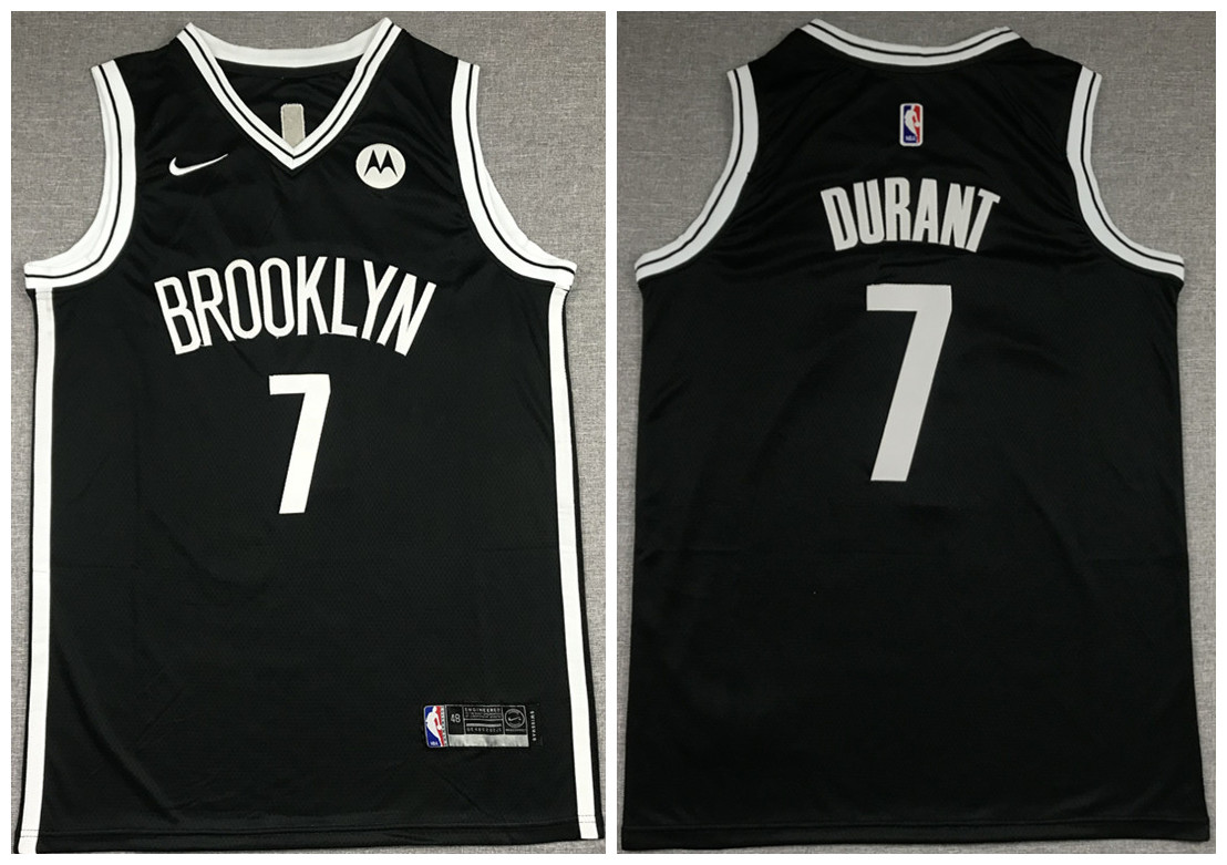 Men's Brooklyn Nets #7 Kevin Durant 2020 Black Stitched Jersey