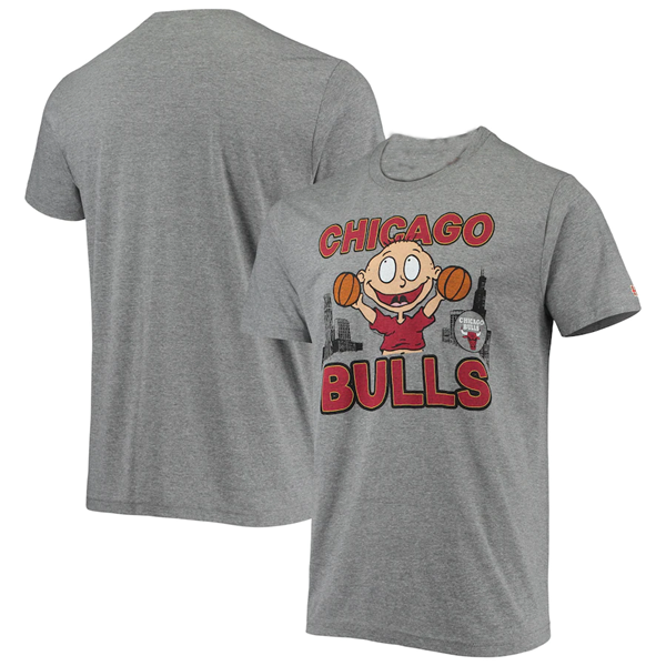 Men's Chicago Bulls Grey Basketball T-Shirt