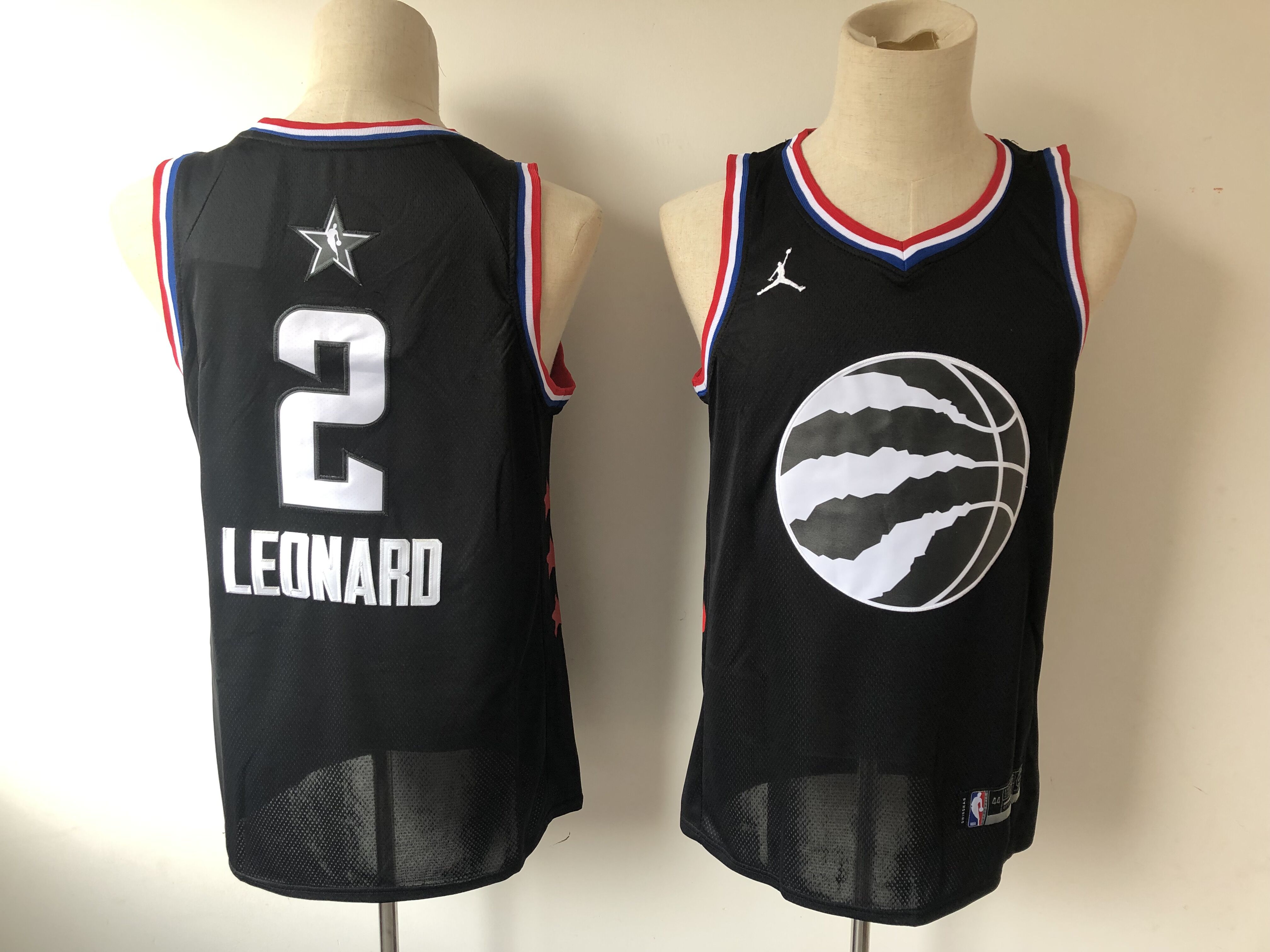 Men's Toronto Raptors #2 Kawhi Leonard Black 2019 NBA All Star Stitched NBA Jersey