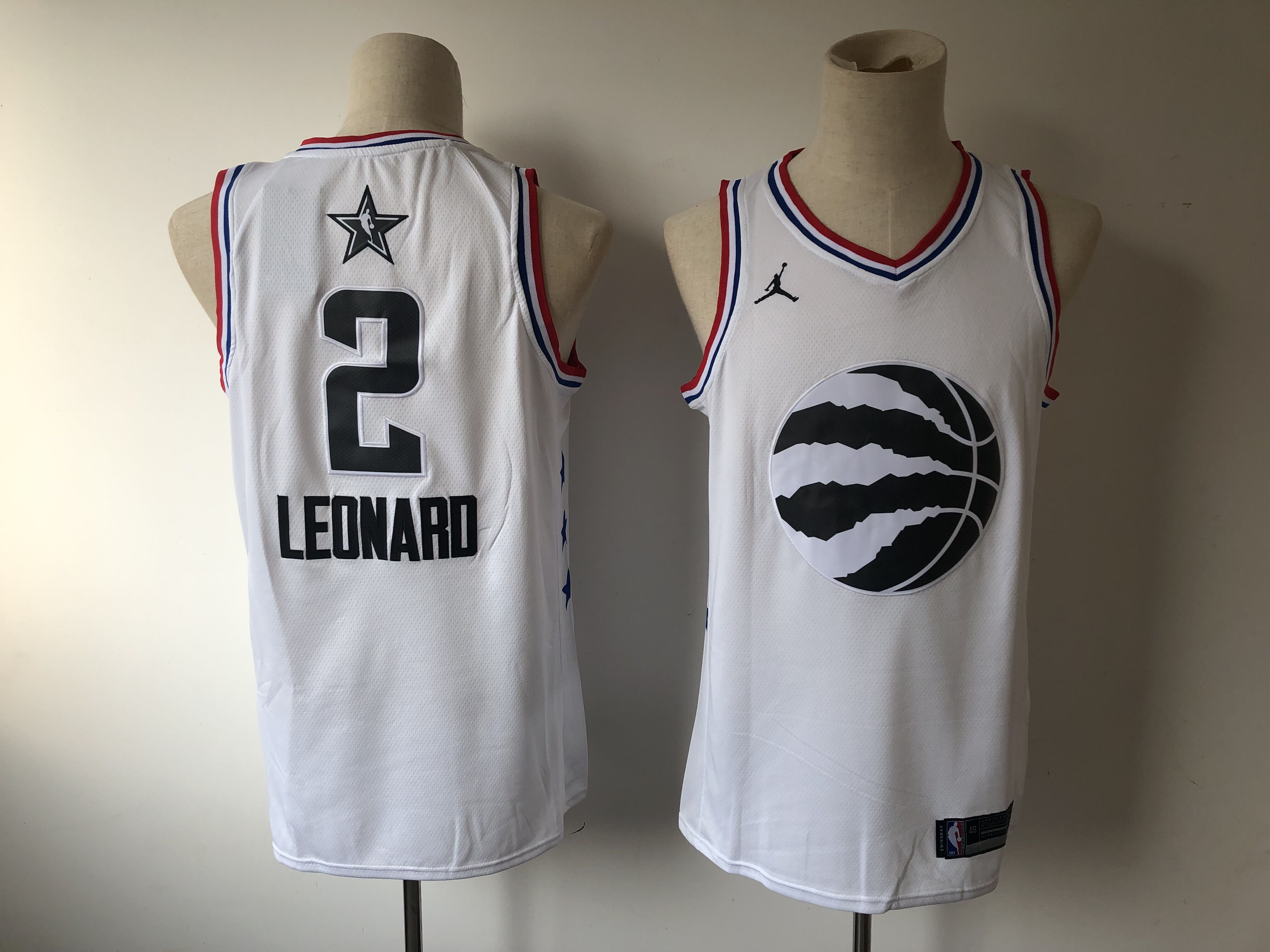 Men's Toronto Raptors #2 Kawhi Leonard White 2019 NBA All Star Stitched NBA Jersey