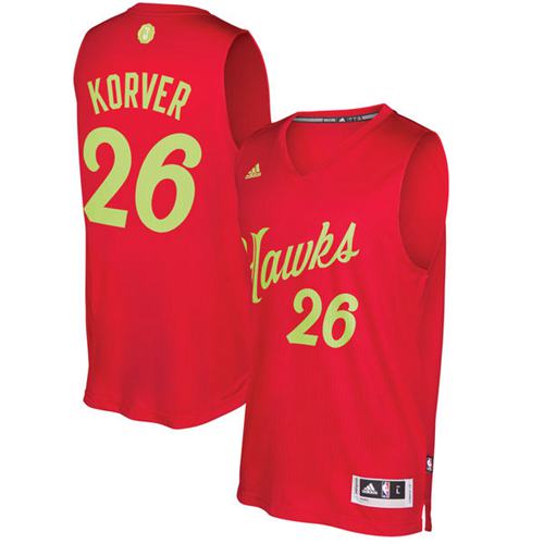 Hawks #26 Kyle Korver Red 2016-2017 Christmas Day Stitched NBA Jersey