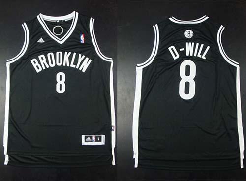 Nets #8 Deron Williams Black D-Will Stitched NBA Jersey