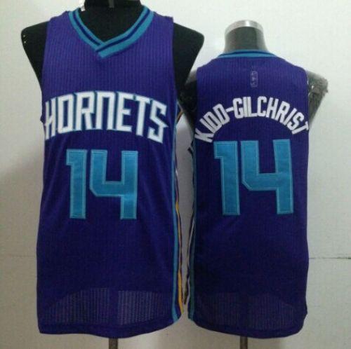 Revolution 30 Hornets #14 Michael Kidd-Gilchrist Purple Stitched NBA Jersey
