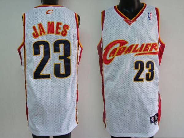 Cavaliers #23 LeBron James Stitched White NBA Jersey