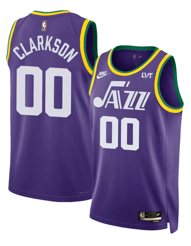Men's Utah Jazz Active Player Custom Purple 2023 Classic Edition Stitched Basketball Jersey