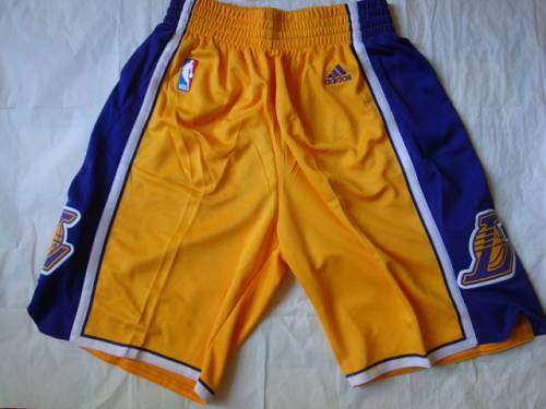 Los Angeles Lakers Yellow NBA Shorts