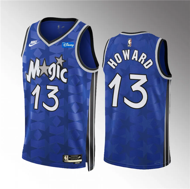 Men's Orlando Magic #13 Jett Howard Blue 2023/24 Classic Edition Stitched Basketball Jersey