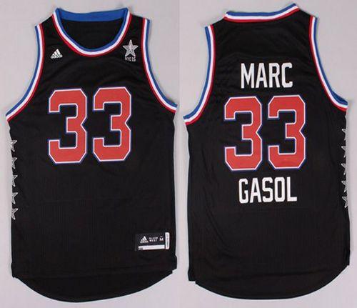 Grizzlies #33 Marc Gasol Black 2015 All Star Stitched NBA Jersey