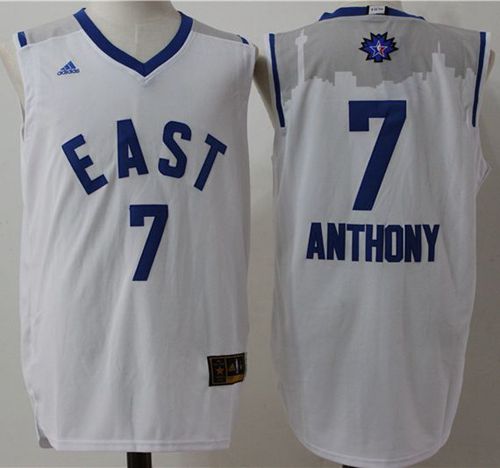 Knicks #7 Carmelo Anthony White 2016 All Star Stitched NBA Jersey