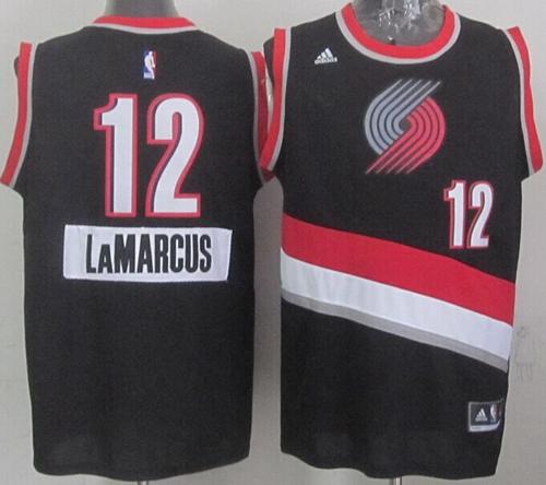 Blazers #12 Lamarcus Aldridge Black 2014-15 Christmas Day Stitched NBA Jersey
