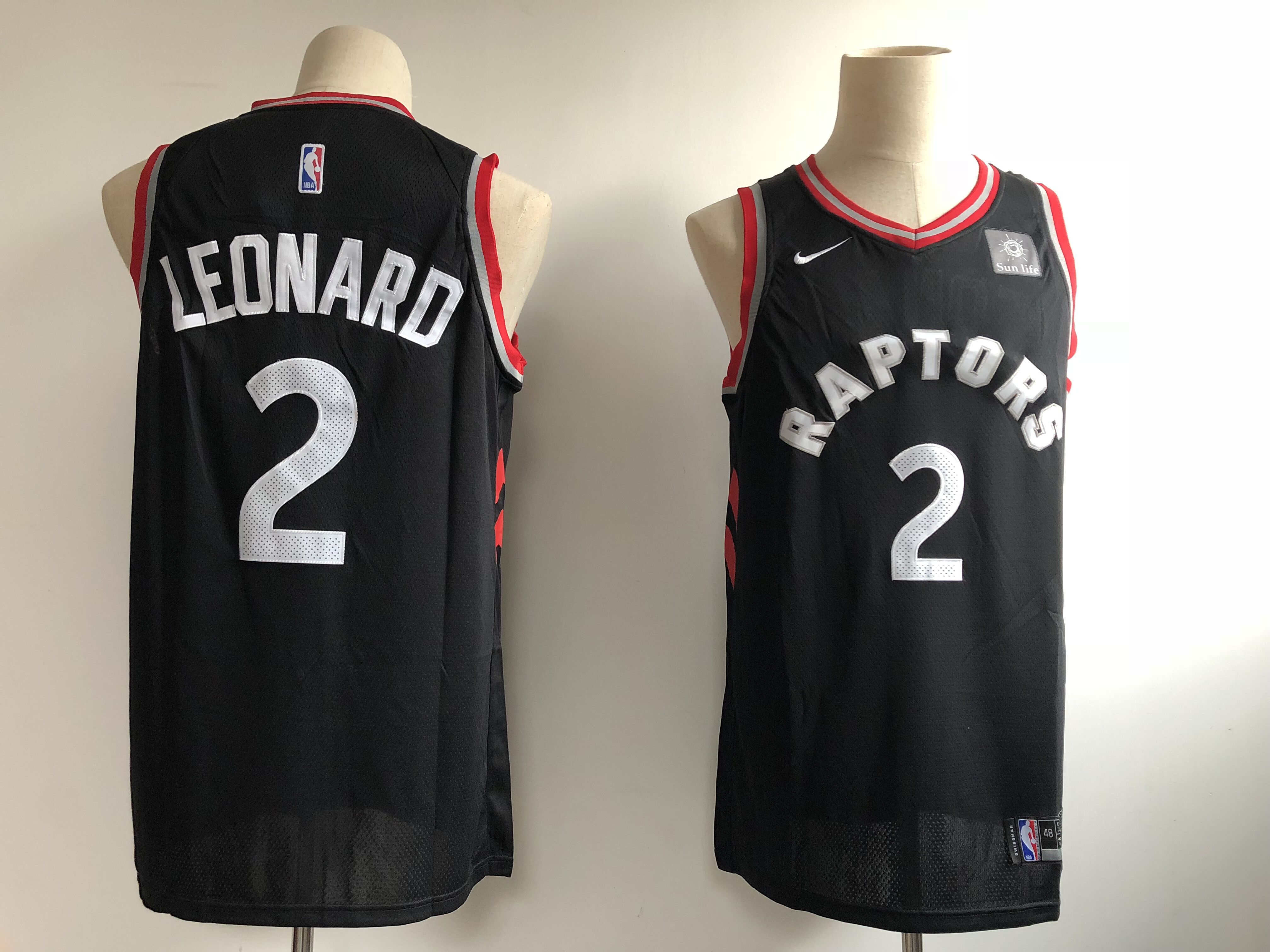 Raptors #2 Kawhi Leonard Black Nike Swingman Stitched Jersey