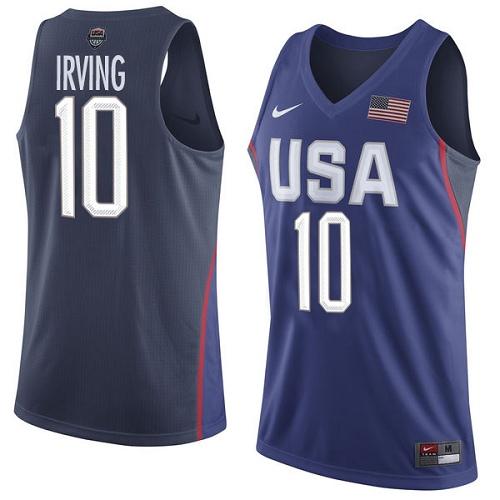 Nike Team USA #10 Kyrie Irving Navy Blue 2016 Dream Team Game NBA Jersey