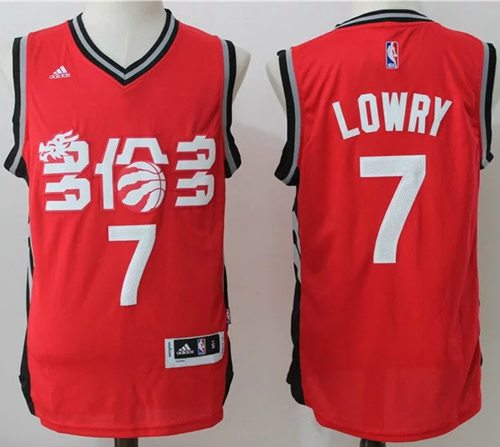 Raptors #7 Kyle Lowry Red Slate Chinese New Year Stitched NBA Jersey