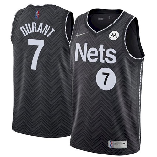 Men's Brooklyn Nets #7 Kevin Durant Black Stitched Jersey