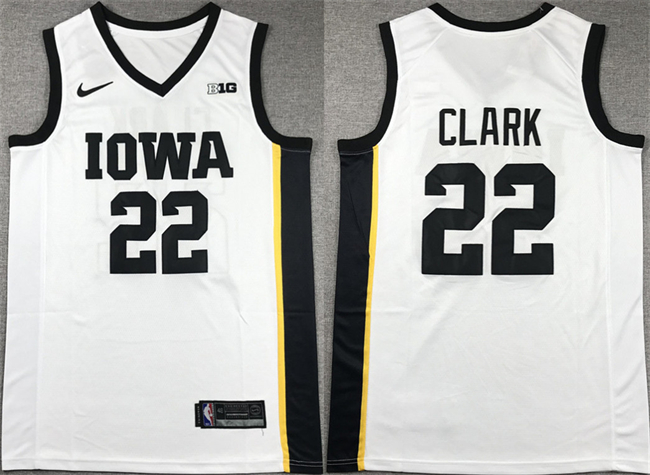Men's Indiana Fever #22 Caitlin Clark White 2024 Stitched Jersey