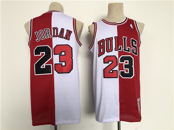 Men's Chicago Bulls #23 Michael Jordan Red/White Throwback Stitched Jersey