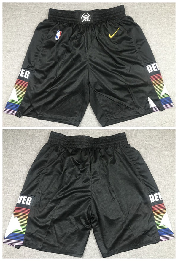 Men's Denver Nuggets Black Shorts (Run Small)