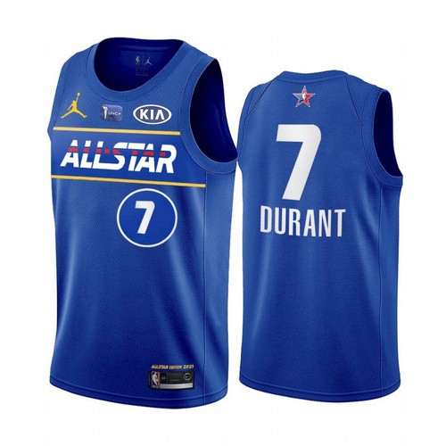 Men's 2021 All-Star Nets #7 Kevin Durant Blue Eastern Conference Stitched NBA Jersey