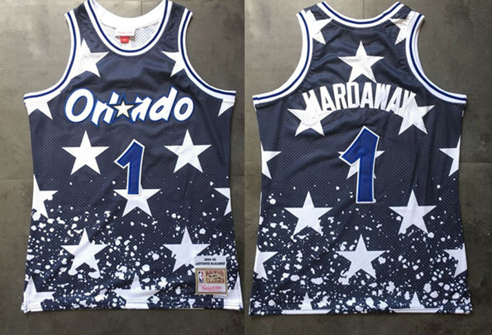 Men's Orlando Magic #1 Penny Hardaway Stitched NBA Jersey