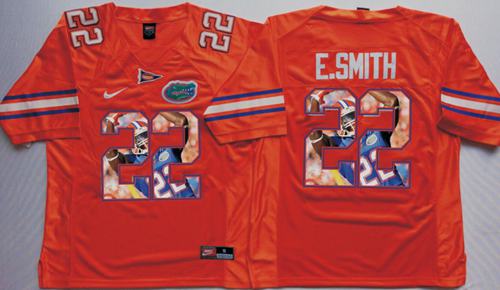 Gators #22 Emmitt Smith Orange Player Fashion Stitched NCAA Jersey