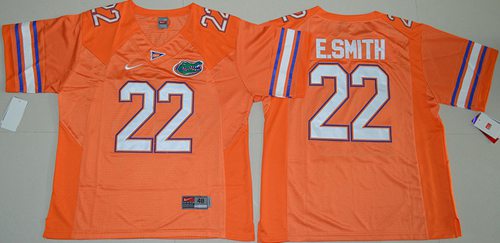 Gators #22 Emmitt Smith Orange Stitched NCAA Jersey