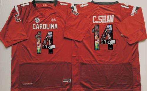 Fighting Gamecocks #14 Connor Shaw Red Player Fashion Stitched NCAA Jersey