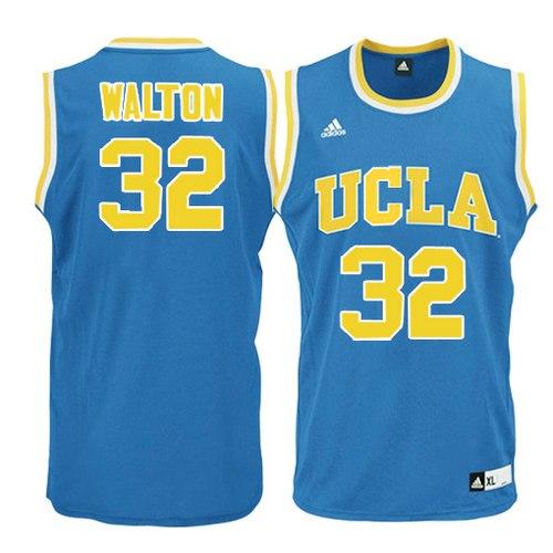 Bruins #32 Bill Walton Blue Basketball Stitched NCAA Jersey