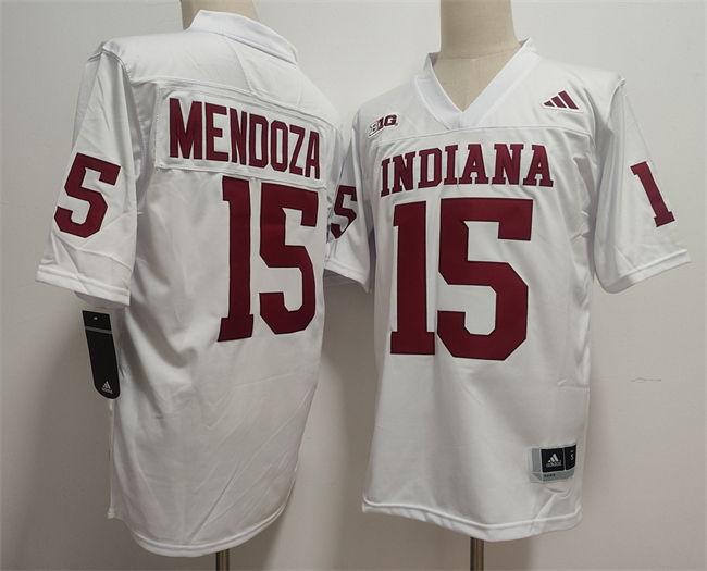 Men's Indiana Hoosiers #15 Fernando Mendoza Red Stitched Basketball Jersey
