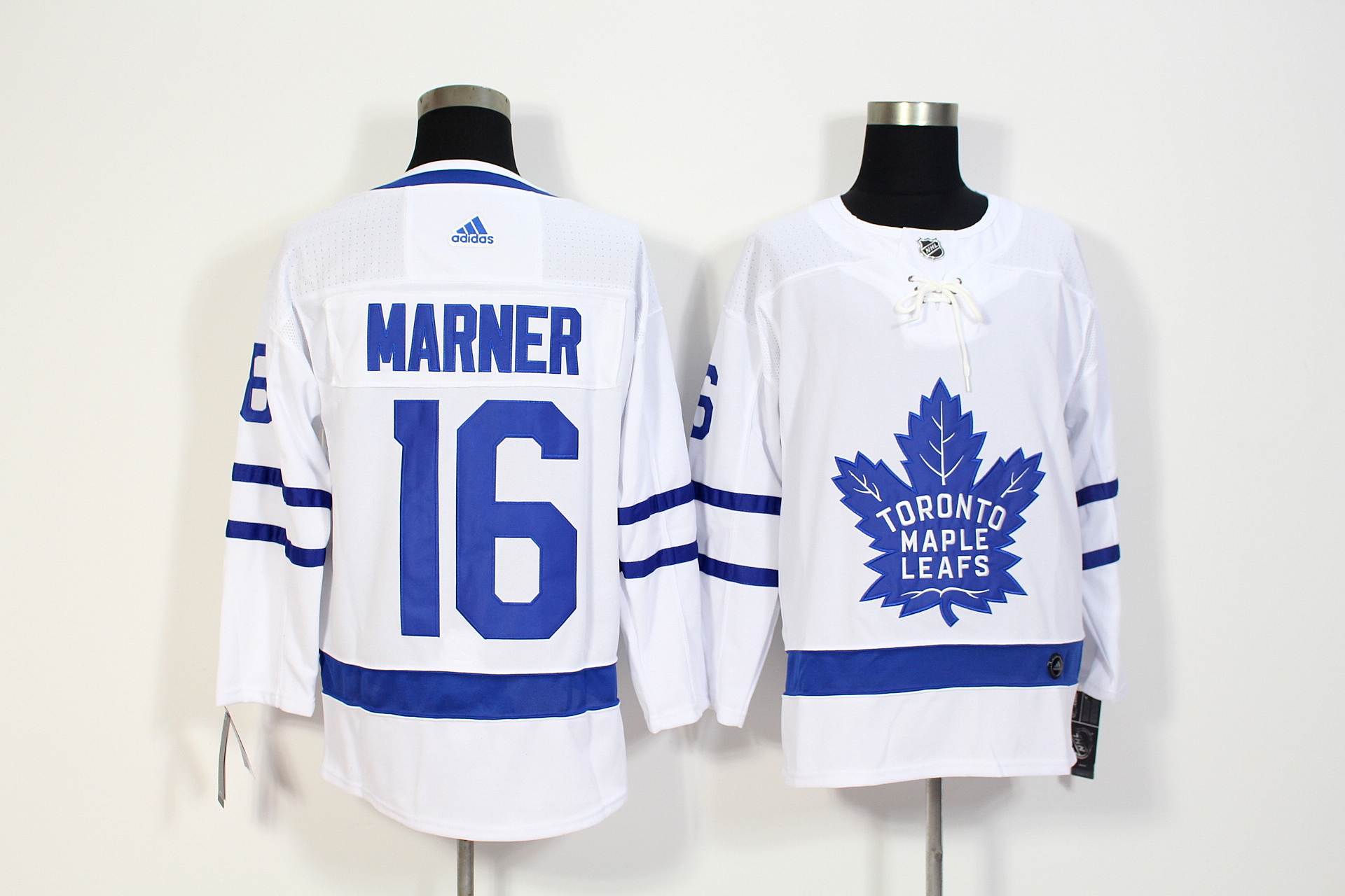 Men's Adidas Toronto Maple Leafs #16 Mitchell Marner White Stitched NHL Jersey