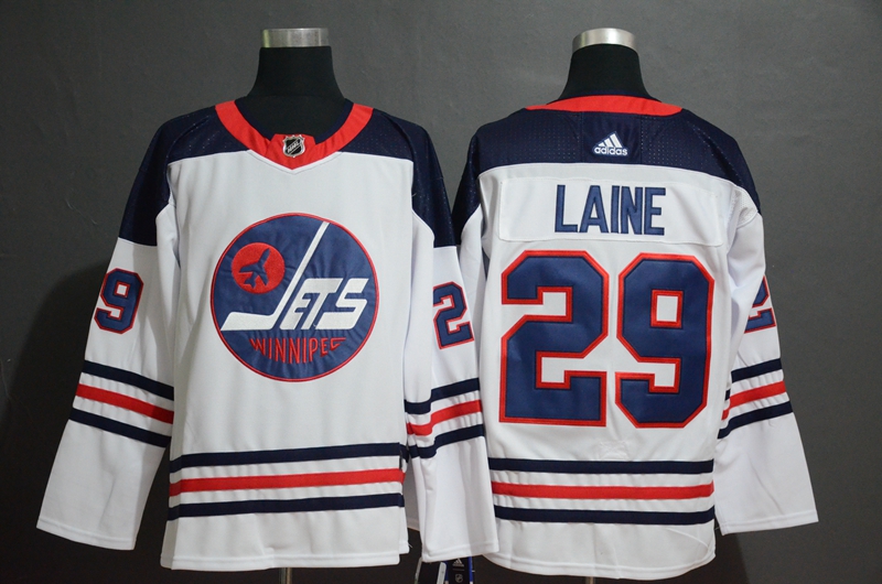 Men's Winnipeg Jets #29 Patrik Laine White Stitched NHL Jersey