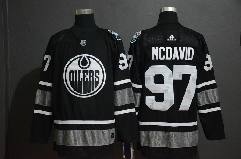 Men's Edmonton Oilers #97 Connor McDavid Black 2019 NHL All-Star Game Jersey