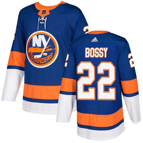 Men's New York Islanders #22 Mike Bossy Royal Blue Stitched NHL Jersey