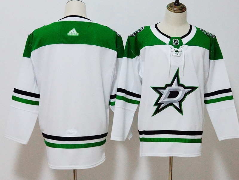 Men's Adidas Dallas Stars White Stitched NHL Jersey