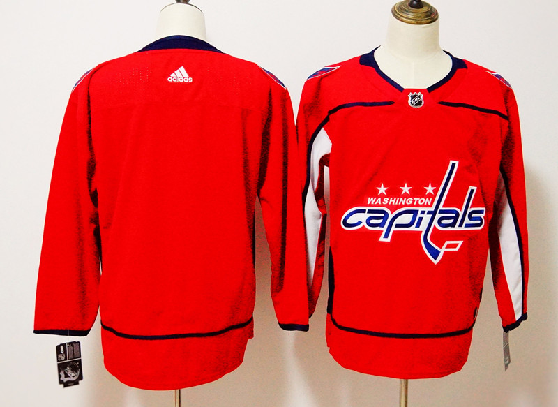 Men's Adidas Washington Capitals Red Stitched NHL Jersey