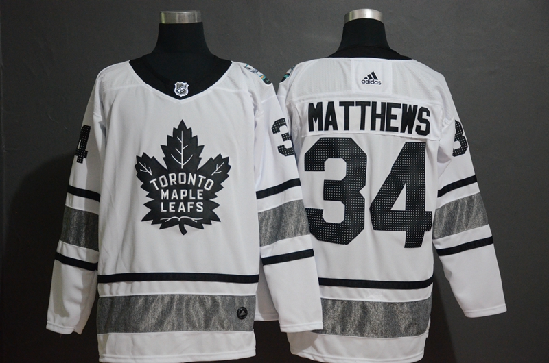 Men's Toronto Maple Leafs #34 Auston Matthews White 2019 NHL All-Star Game Jersey